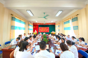 TRƯỜNG PTDTBT TH&amp;THCS HỒNG THÁI TỔ CHỨC THÀNH CÔNG HỘI NGHỊ VIÊN CHỨC, NGƯỜI LAO ĐỘNG NĂM HỌC 2026 - 2027